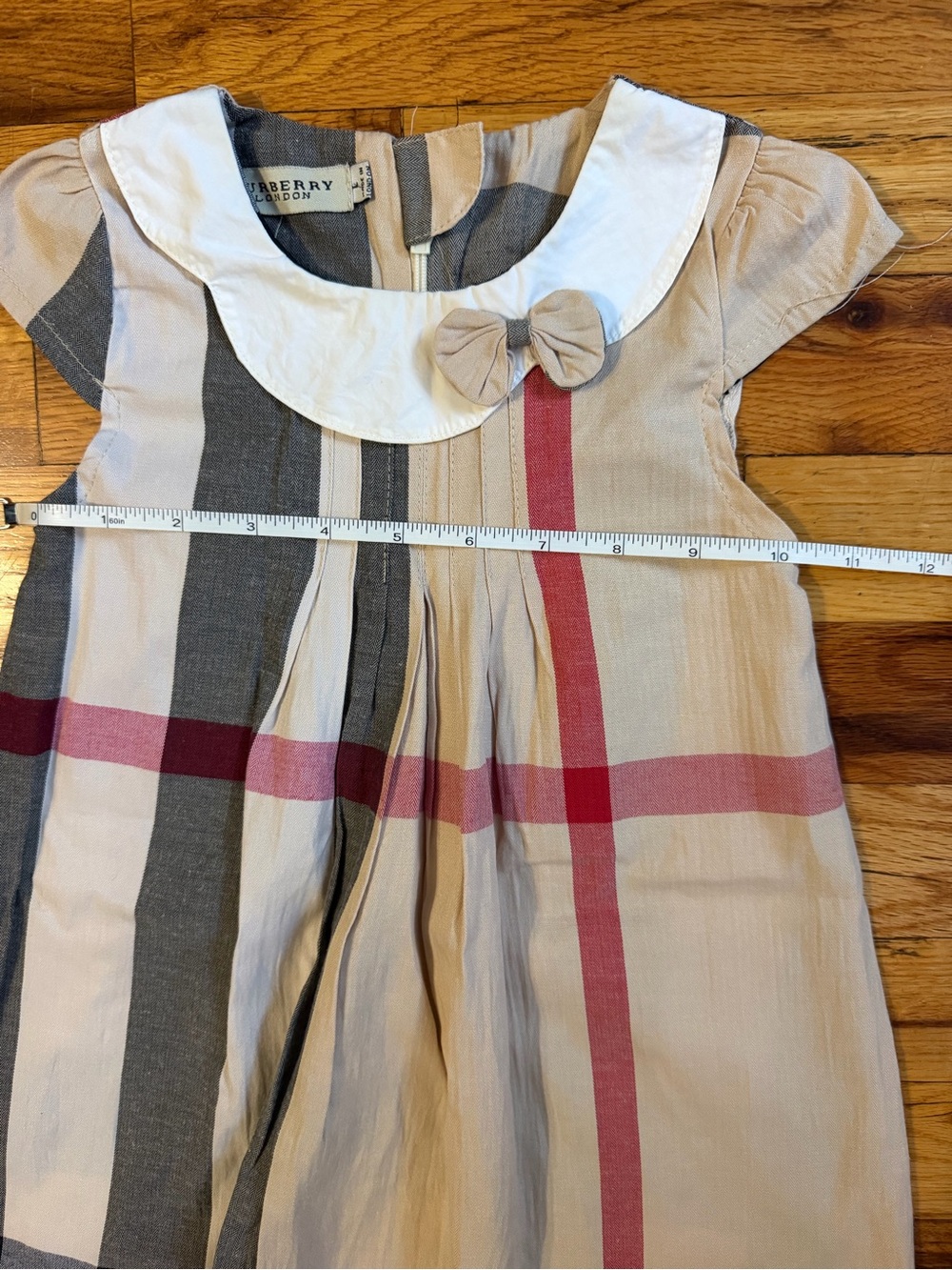 Burberry London Baby Girl Check Dress – 9–12 Months - Picture 10 of 12